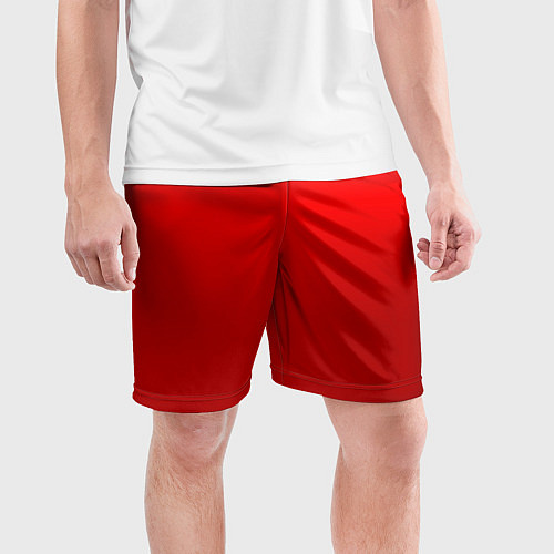 Мужские спортивные шорты Кроваво-красный градиент / 3D-принт – фото 3