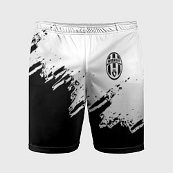 Мужские спортивные шорты Juventus black sport texture