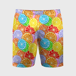 Мужские спортивные шорты Ломтики цитрусовых фруктов