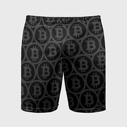 Мужские спортивные шорты Биткоин патерн