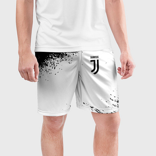 Мужские спортивные шорты Juventus sport color black / 3D-принт – фото 3