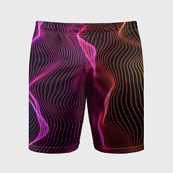 Мужские спортивные шорты Переплетающие цветные линии