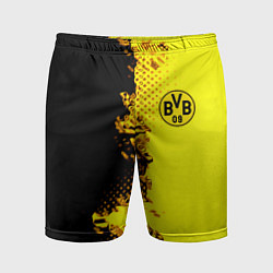 Шорты спортивные мужские Borussia fc sport краски, цвет: 3D-принт