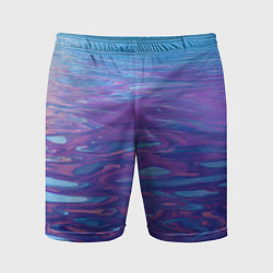 Шорты спортивные мужские Абстрактная вода живописная, цвет: 3D-принт