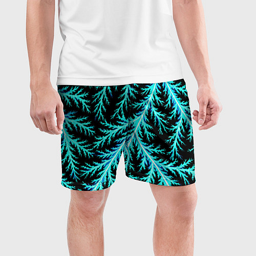 Мужские спортивные шорты Разряды электричества Tie Dye / 3D-принт – фото 3