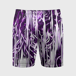 Мужские спортивные шорты Розовые и белые абстрактные узоры
