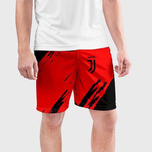 Мужские спортивные шорты Juventus краски спорт фк / 3D-принт – фото 3