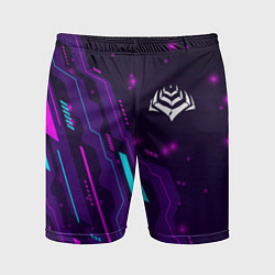 Мужские спортивные шорты Warframe neon gaming