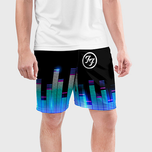 Мужские спортивные шорты Foo Fighters эквалайзер / 3D-принт – фото 3
