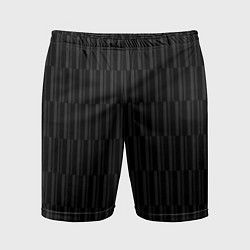 Мужские спортивные шорты Чёрный с серыми полосками