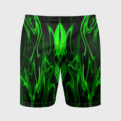 Мужские спортивные шорты Зелёное пламя