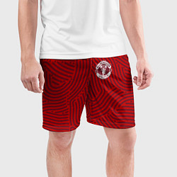 Шорты спортивные мужские Manchester United отпечатки, цвет: 3D-принт — фото 2