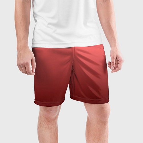 Мужские спортивные шорты Оттенок розовый антик градиент / 3D-принт – фото 3