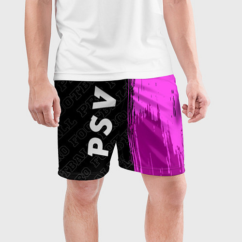 Мужские спортивные шорты PSV pro football по-вертикали / 3D-принт – фото 3