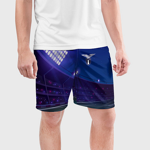 Мужские спортивные шорты Lazio ночное поле / 3D-принт – фото 3