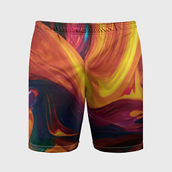 Шорты спортивные мужские Цветная абстракция colorful, цвет: 3D-принт