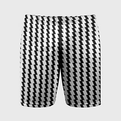 Мужские спортивные шорты Чёрно-белые вертикальные полосы