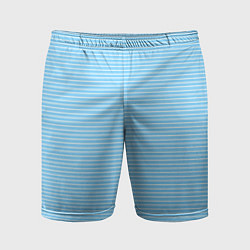 Мужские спортивные шорты Светлый голубой в белую полоску