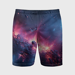 Шорты спортивные мужские Взрыв в космосе, цвет: 3D-принт