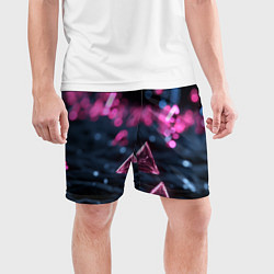 Шорты спортивные мужские Абстрактный космос фантастика, цвет: 3D-принт — фото 2