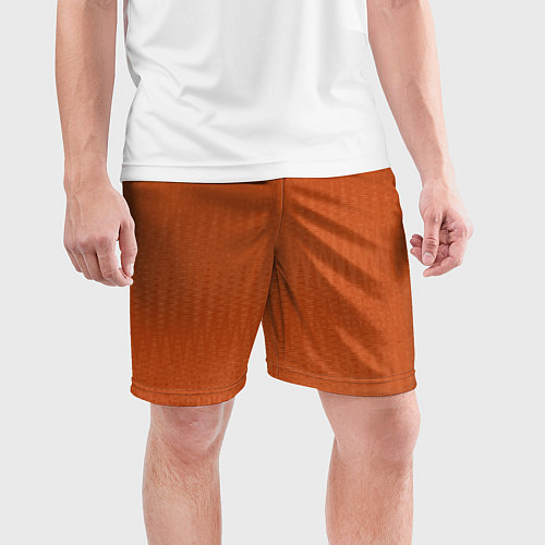 Мужские спортивные шорты Светлый коричневый текстурированный / 3D-принт – фото 3