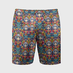 Мужские спортивные шорты Аниме персонаж паттерн