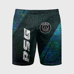 Мужские спортивные шорты PSG glitch blue