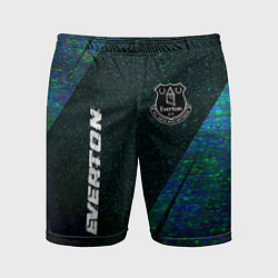 Шорты спортивные мужские Everton glitch blue, цвет: 3D-принт