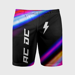 Мужские спортивные шорты AC DC neon rock lights