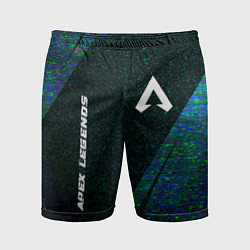 Мужские спортивные шорты Apex Legends glitch blue