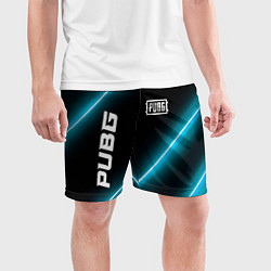 Шорты спортивные мужские PUBG неоновые лампы, цвет: 3D-принт — фото 2