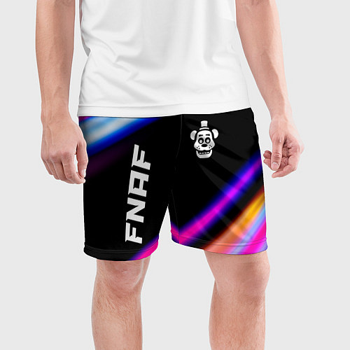 Мужские спортивные шорты FNAF speed game lights / 3D-принт – фото 3