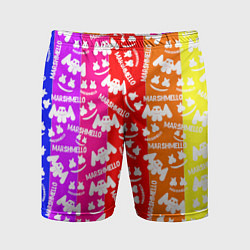 Мужские спортивные шорты Marshmello rainbow