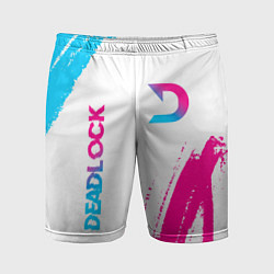 Мужские спортивные шорты Deadlock neon gradient style вертикально