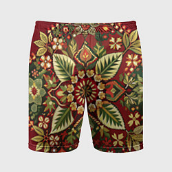 Мужские спортивные шорты Русские классические узоры и орнамент