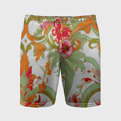 Мужские спортивные шорты Яркий цветочный узор