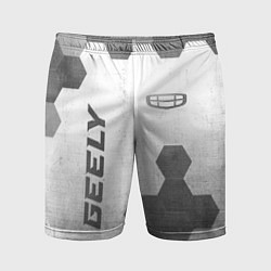 Шорты спортивные мужские Geely - white gradient вертикально, цвет: 3D-принт