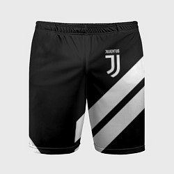 Шорты спортивные мужские Juventus line white, цвет: 3D-принт