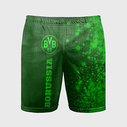 Шорты спортивные мужские Borussia - green gradient по-вертикали, цвет: 3D-принт