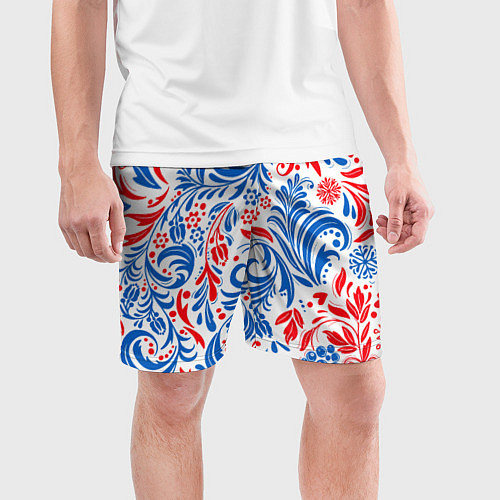 Мужские спортивные шорты Славяно - русский стиль / 3D-принт – фото 3