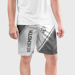 Шорты спортивные мужские Behemoth - white gradient вертикально, цвет: 3D-принт — фото 2