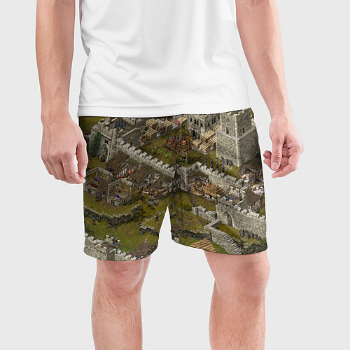 Мужские спортивные шорты Stronghold Crusader Definitive Edition / 3D-принт – фото 3
