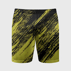 Мужские спортивные шорты The color is black and yellow