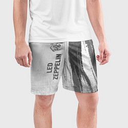 Шорты спортивные мужские Led Zeppelin - white gradient по-вертикали, цвет: 3D-принт — фото 2