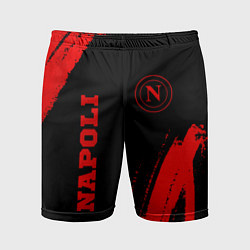 Мужские спортивные шорты Napoli - red gradient вертикально