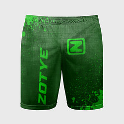 Мужские спортивные шорты Zotye - green gradient вертикально