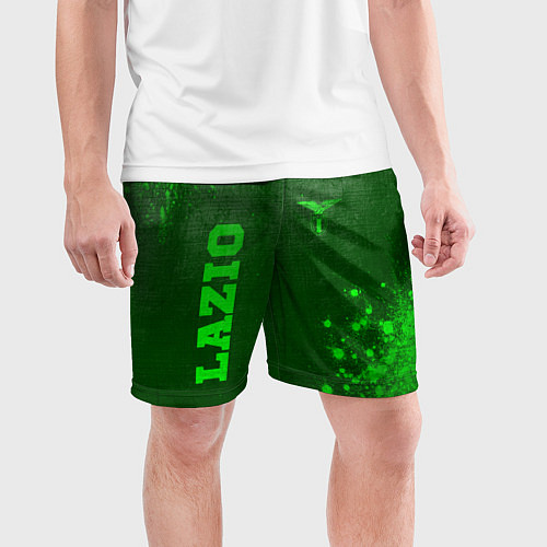 Мужские спортивные шорты Lazio - green gradient вертикально / 3D-принт – фото 3