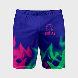 Мужские спортивные шорты Nirvana fire neon
