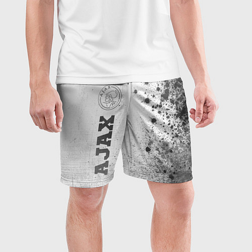 Мужские спортивные шорты Ajax - white gradient по-вертикали / 3D-принт – фото 3