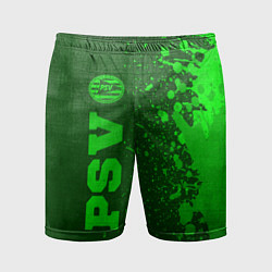 Шорты спортивные мужские PSV - green gradient по-вертикали, цвет: 3D-принт